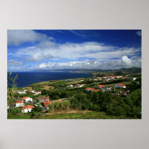 Póster Paisaje de las islas Azores