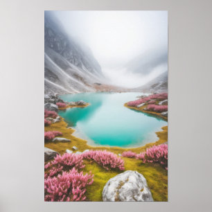 Póster Paisaje de las montañas Magnífica naturaleza pinto