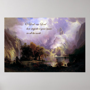 Póster Paisaje de las Montañas Rocosas