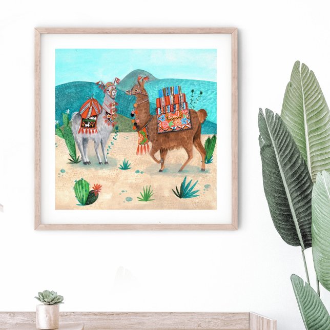 Póster Paisaje de los animales de Llamas (Subido por el creador)