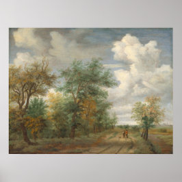 Póster Paisaje de madera, Poster Bella Artes Meindert Hob