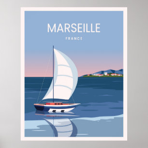 Póster Paisaje de Marsella