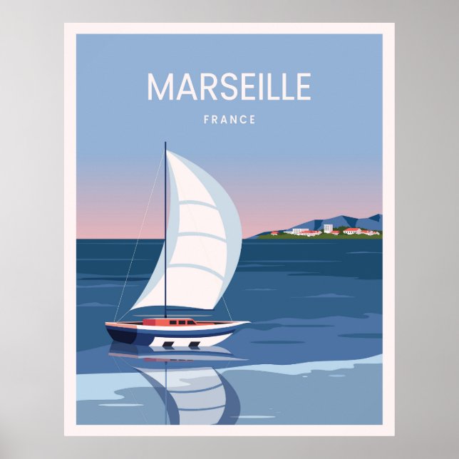 Póster Paisaje de Marsella (Frente)