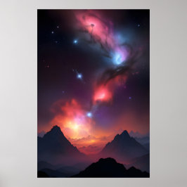 Póster Paisaje de montaña