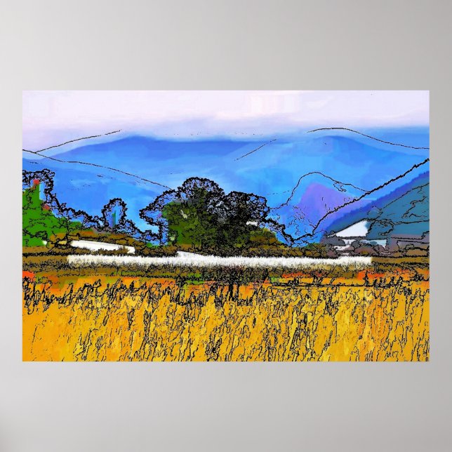 PÓSTER PAISAJE DE MONTAÑA (Frente)