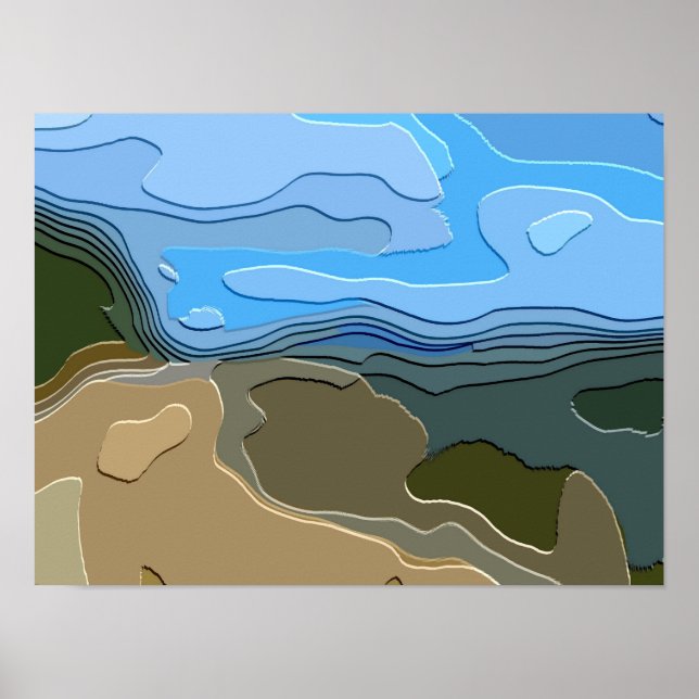 PÓSTER PAISAJE DE MONTAÑA (Frente)