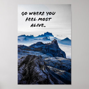 Póster Paisaje de montaña