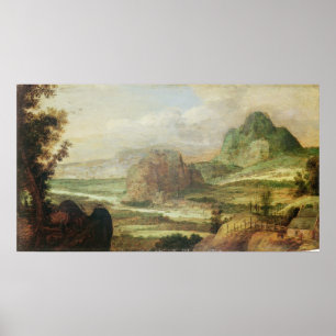 Póster Paisaje de montaña