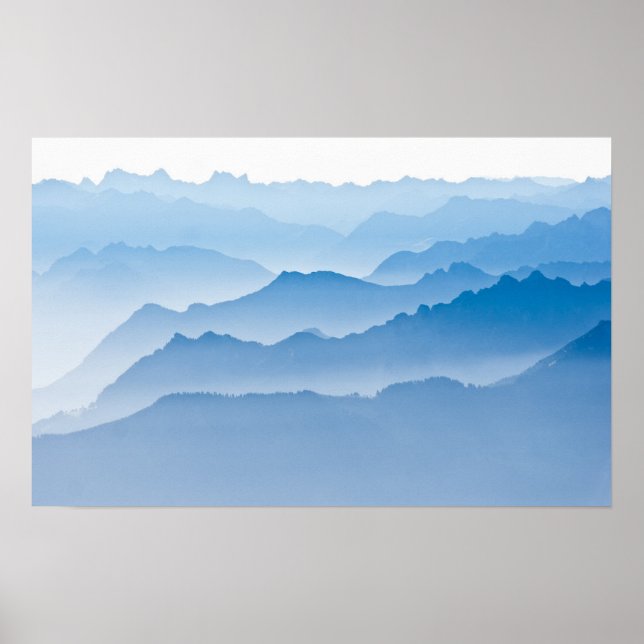 Póster Paisaje de montaña | Suiza (Frente)
