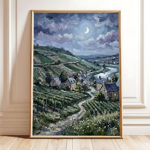 Póster Paisaje de Normandía en Primavera en Lienzo