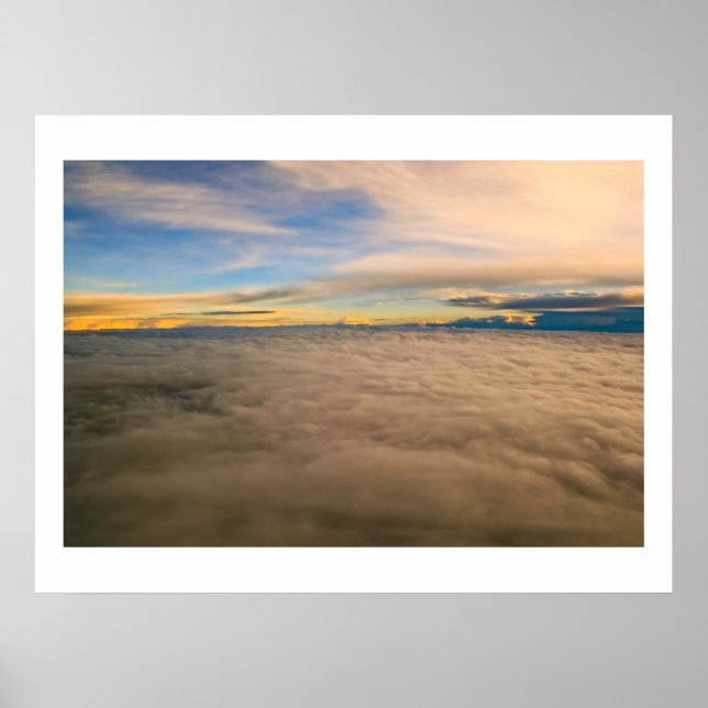 Póster Paisaje de nubes (Frente)