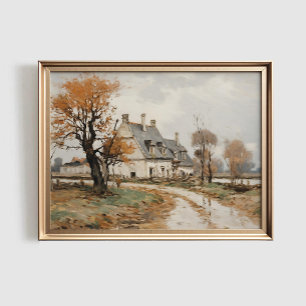 Póster Paisaje de Otoño Imprimible, Granja de Otoño IMPRI