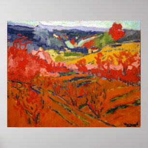 Póster Paisaje de otoño Maurice de Vlaminck