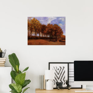 Póster Paisaje de otoño por Vincent van Gogh