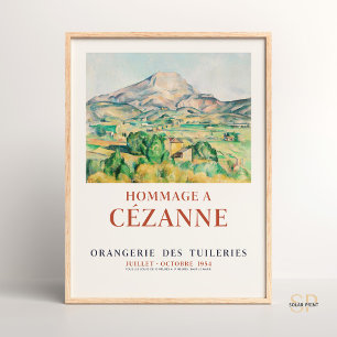 Póster Paisaje de Paul Cézanne Mont Sainte-Victoire Seren