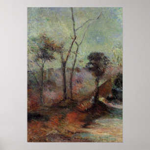 Póster Paisaje de Paul Gauguin