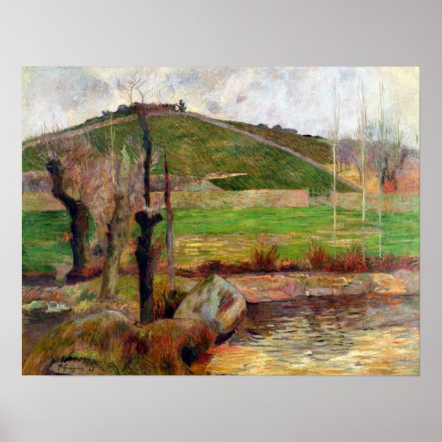 Póster Paisaje de Paul Gauguin cerca de Pont-Aven (Frente)