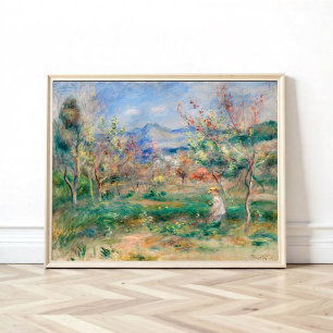 Póster Paisaje de Pierre-Auguste Renoir