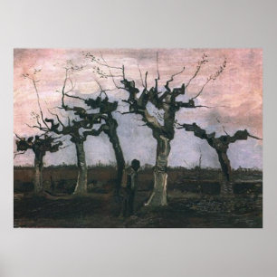 Póster Paisaje de Pollard Willows Vincent van Gogh