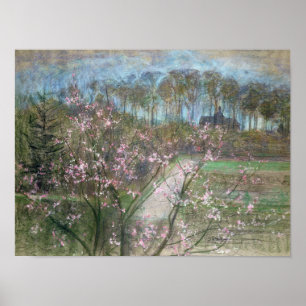 Póster Paisaje de primavera