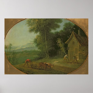 Póster Paisaje de primavera, 1749