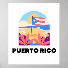 Póster Paisaje de Puerto Rico