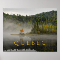 Paisaje de Quebec Cae en el lago con foto de Bella