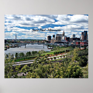 Póster Paisaje de Saint Paul, Minnesota