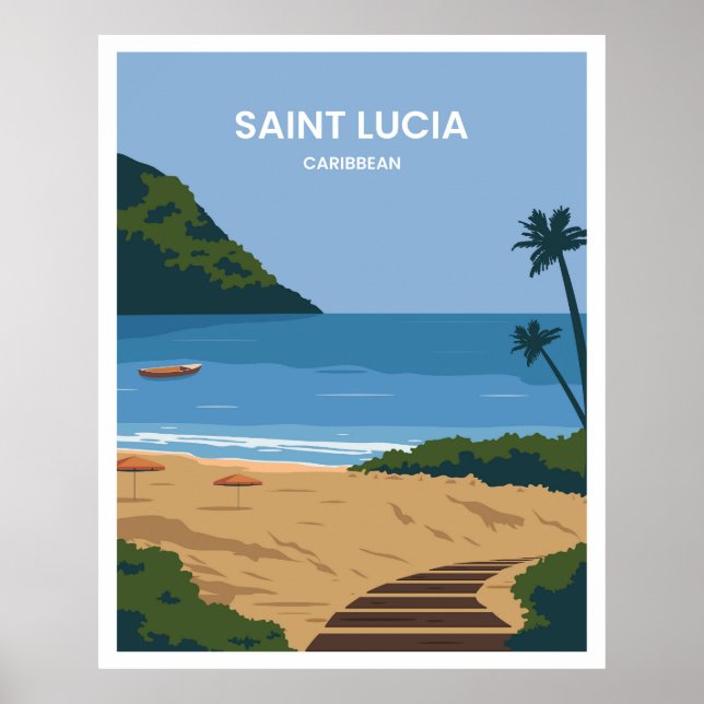 Póster Paisaje de Santa Lucía (Frente)