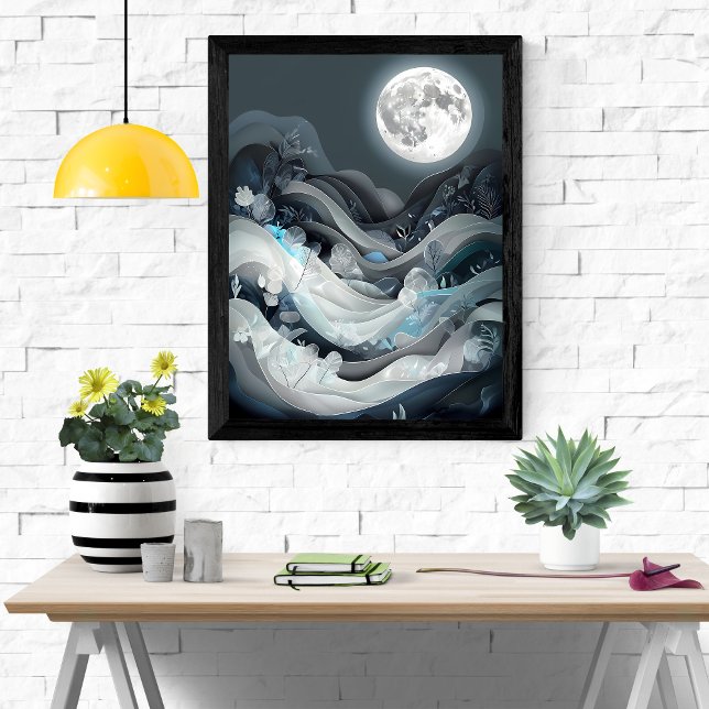Póster Paisaje de Serene Moonlit (Subido por el creador)