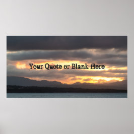 Póster Paisaje de Sunset