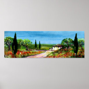 PÓSTER PAISAJE DE TOSCANA
