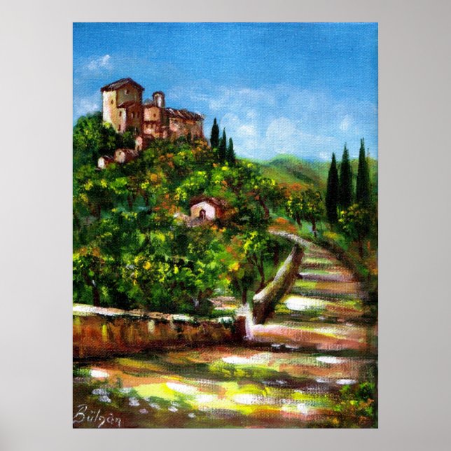 PÓSTER PAISAJE DE TOSCANA (Frente)