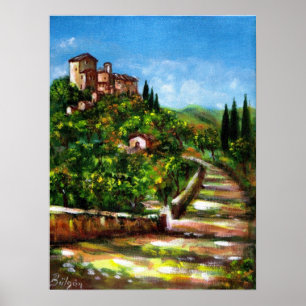 PÓSTER PAISAJE DE TOSCANA