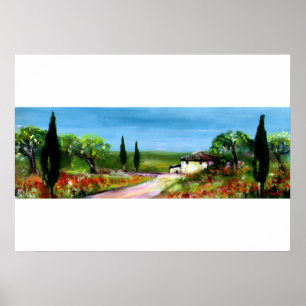 PÓSTER PAISAJE DE TOSCANA