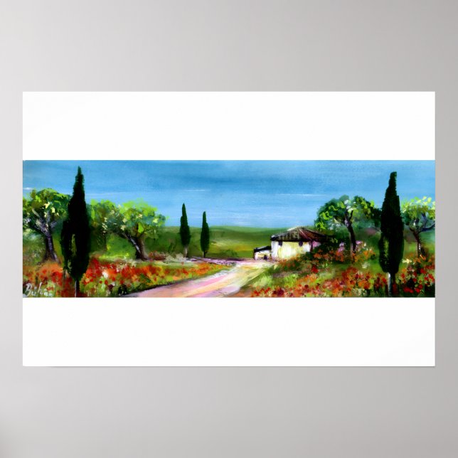 PÓSTER PAISAJE DE TOSCANA 4 (Frente)