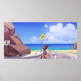 Póster Paisaje de verano