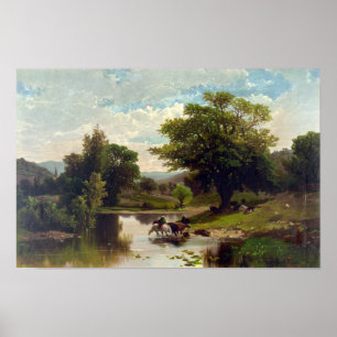 Póster Paisaje de verano - 1869