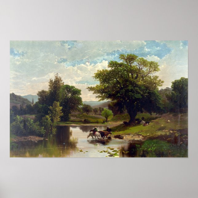 Póster Paisaje de verano - 1869 (Frente)