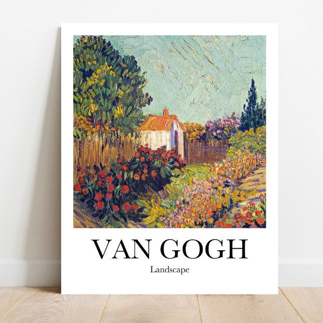 Póster Paisaje de Vincent van Gogh (Own a Van Gogh Landscape! Vibrant colors, museum-quality)