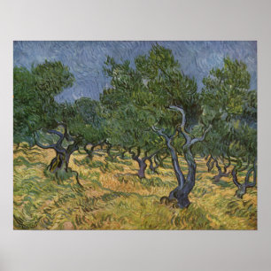 Póster Paisaje de Vincent van Gogh - 1889