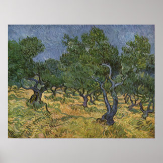 Póster Paisaje de Vincent van Gogh - 1889