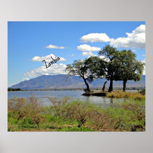 Póster Paisaje de Zambia (Frente)