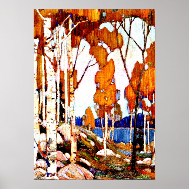 Póster Paisaje decorativo de Tom Thomson (Frente)