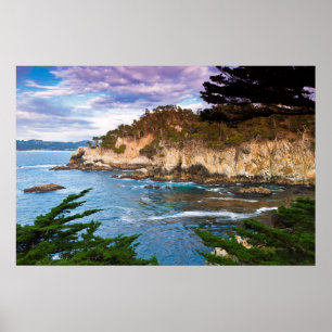 Póster Paisaje del acantilado costero
