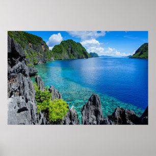 Póster Paisaje del archipiélago de Bacuit