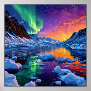 Póster Paisaje del Ártico