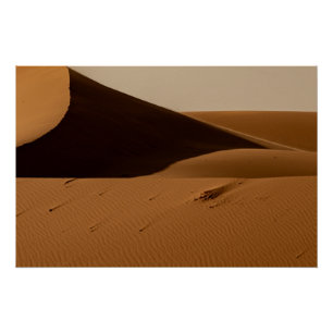 Póster Paisaje del desierto de las dunas de arena