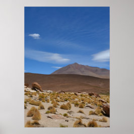Póster Paisaje del desierto del altiplano boliviano