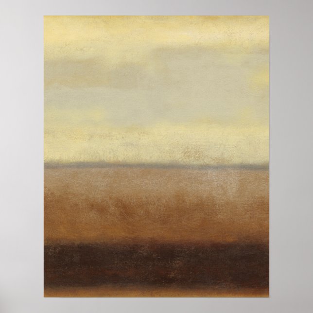 Póster Paisaje del desierto solitario por Norman Wyatt (Frente)